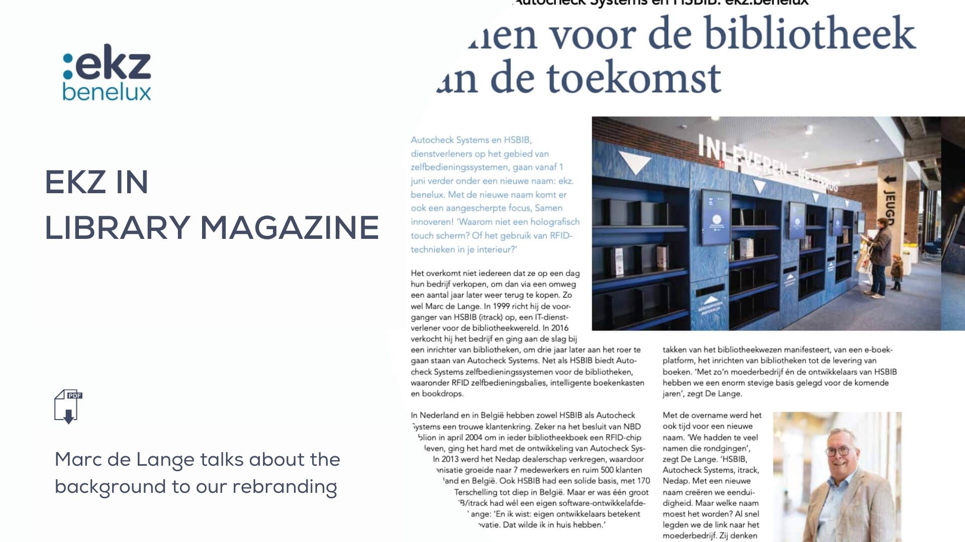 ekz in Library magazine - ekz benelux